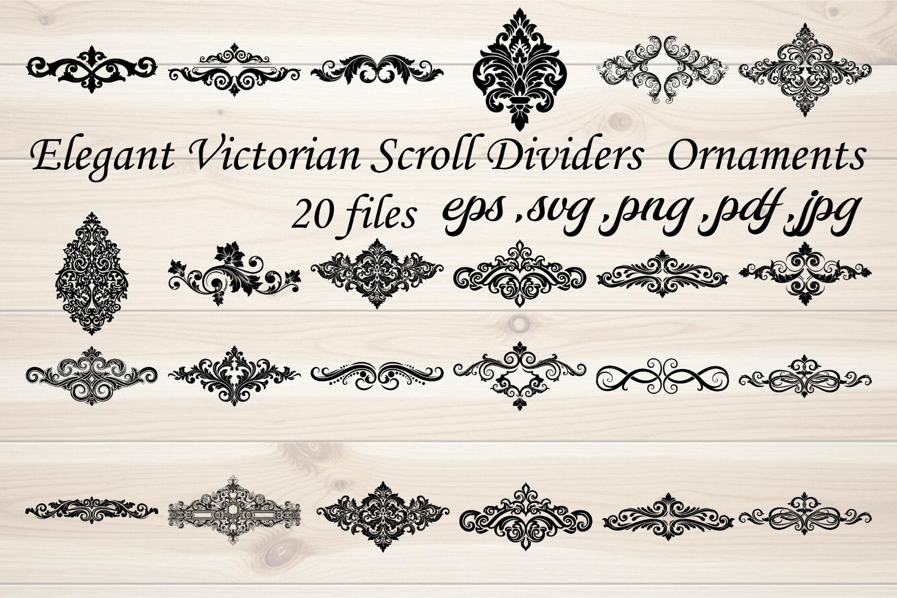 Elegant Victorian Scroll Dividers