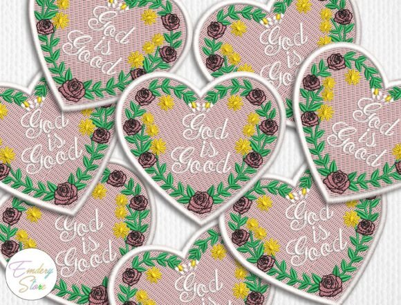 | Faith Embroidery Patch Design
