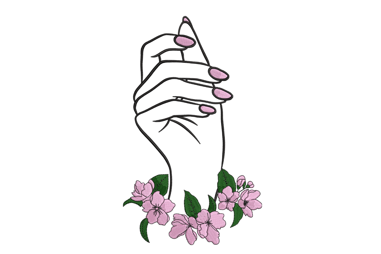 Floral Hand – Feminine Nail Art