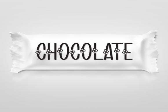 Flower Snowing Font PNG with transparent background - Preview 1