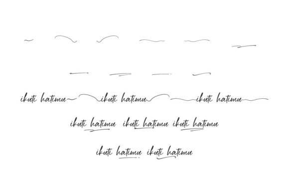 Ikuti Hatimu Font PNG with transparent background - Preview 5