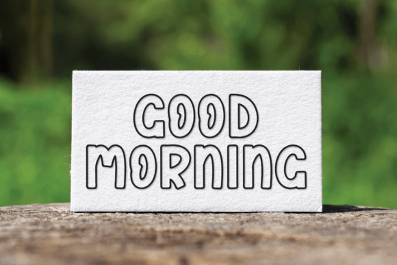 Jumping Outline Font PNG with transparent background - Preview 4