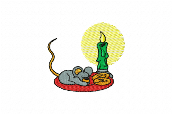 Mouse Embroidery Design
