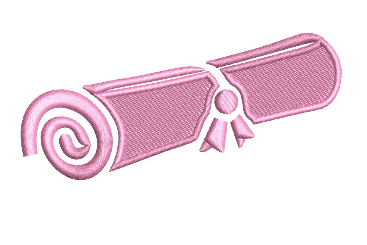 Pink Graduation Diploma