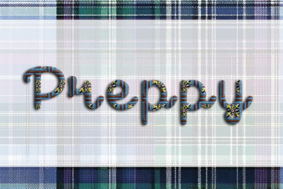 Preppy Font PNG with transparent background - Preview 1