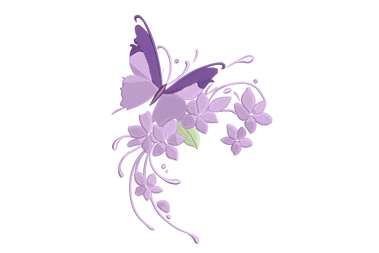 Purple Butterfly Corner