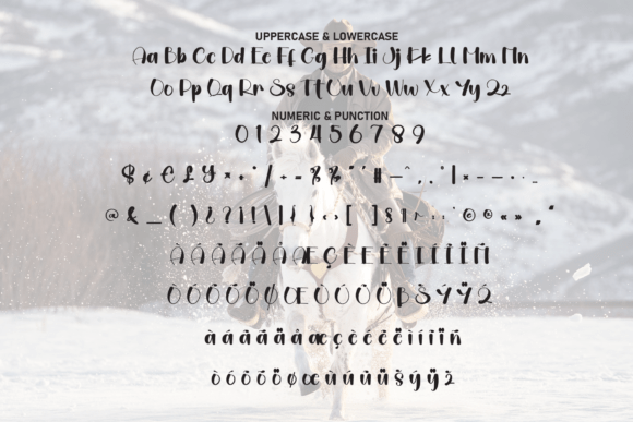 Santa Cowboy Font PNG with transparent background - Preview 6