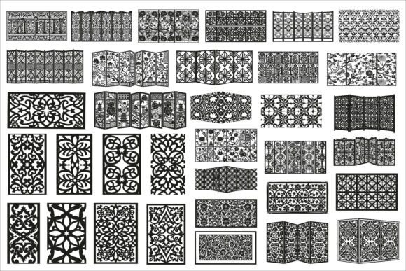 Seamless Vintage Black and White Floral