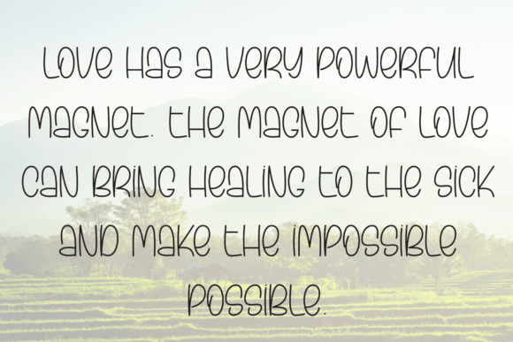 Shining Beauty Font font preview - 5