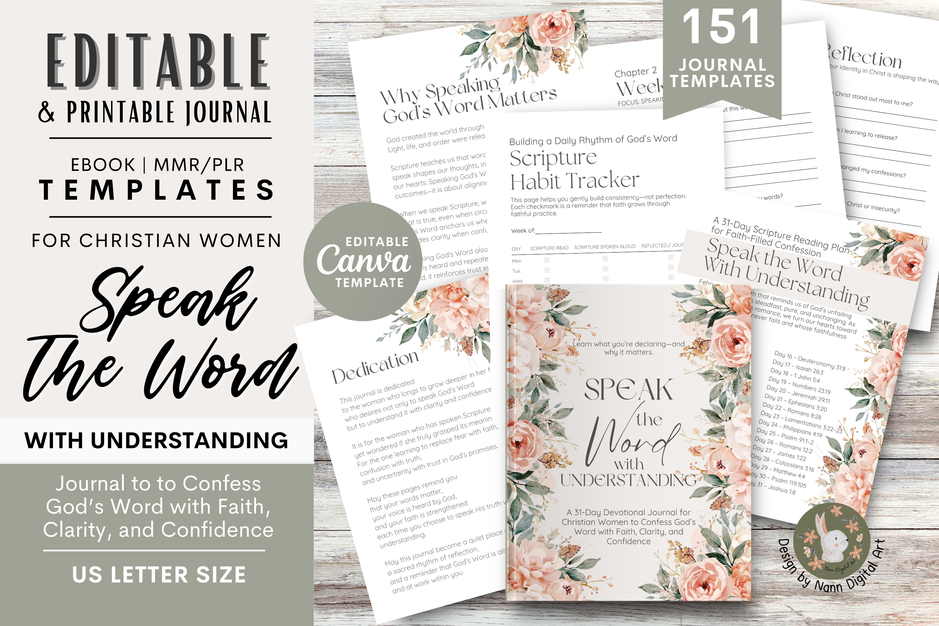 Speak the Word Devotional Journal Canva
