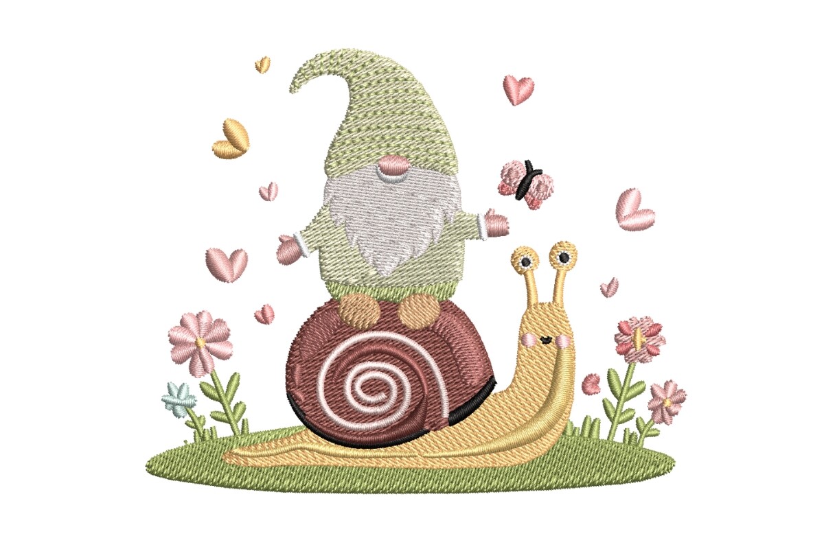 Spring Snail Gnome