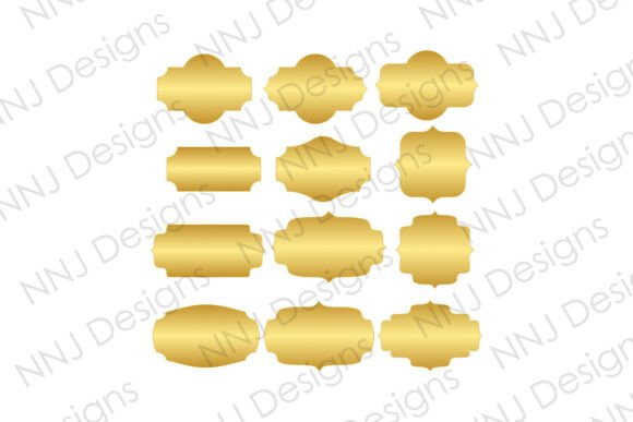 Vintage Gold Banner PNG Clipart