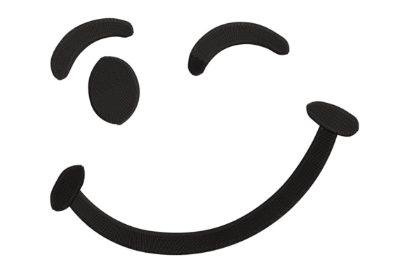 Winking Smiley Face Motif
