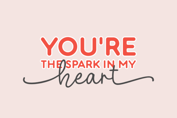 Blushing Hearts Duo Font - Preview 1