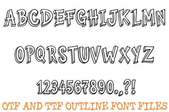 Cartoon Chunky Font - Preview 1