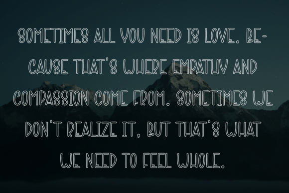 City Winter Font PNG with transparent background - Preview 5