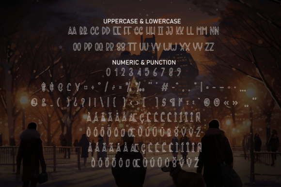 City Winter Font PNG with transparent background - Preview 6