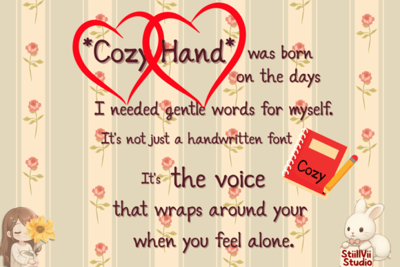 Cozy Hand Font - Preview 1