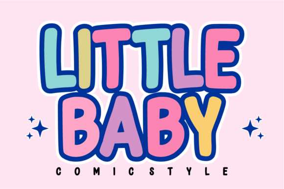 Cute Simple Font PNG with transparent background - Preview 1