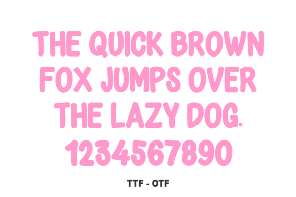 Cute Simple Font PNG with transparent background - Preview 3