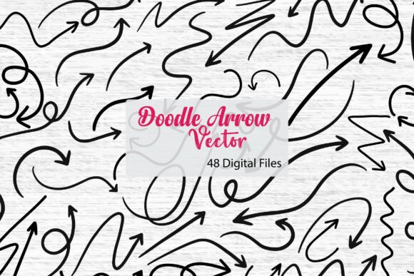 Doodle Arrow SVG Vector | 48 Variations