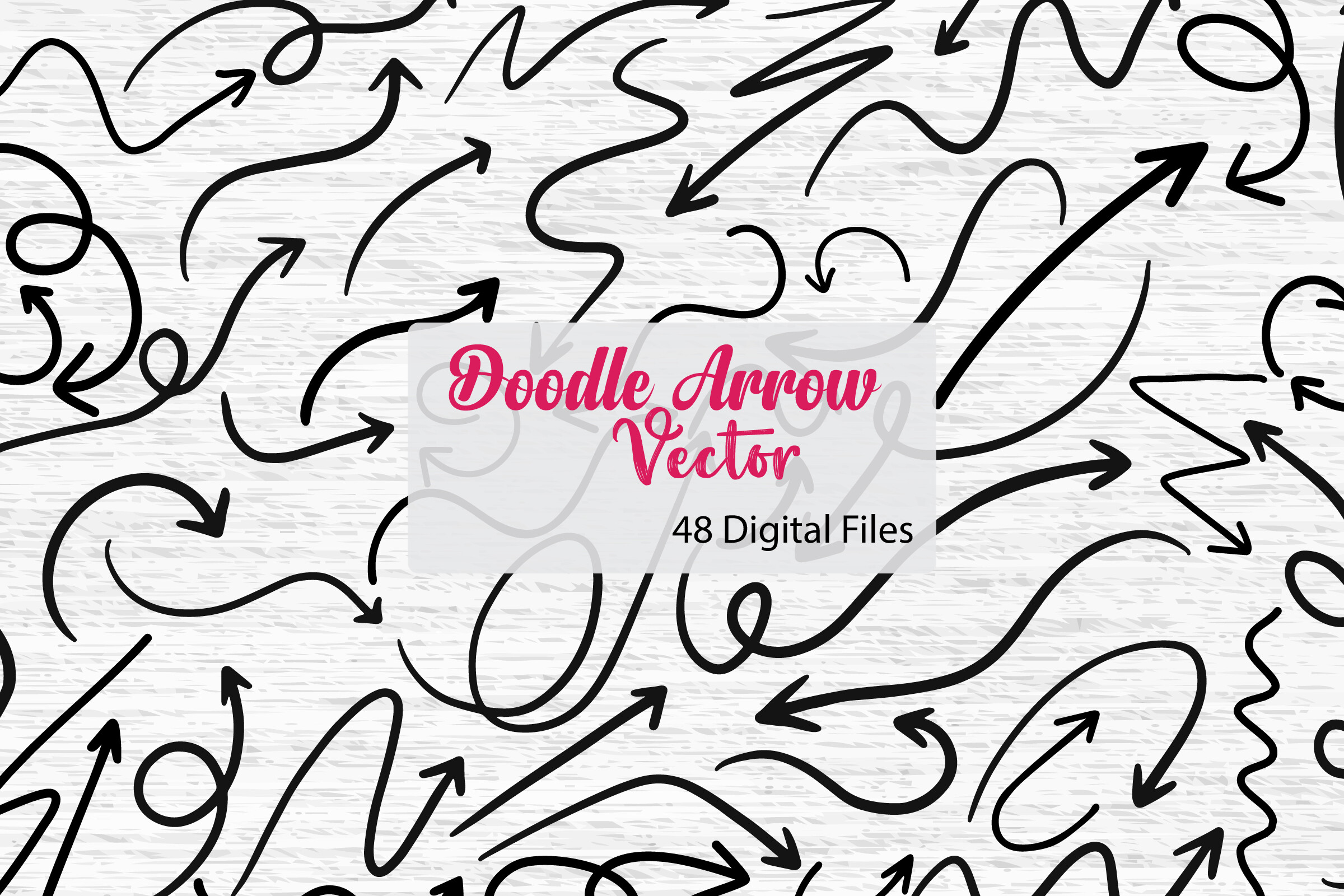 Doodle Arrow SVG Vector | 48 Variations