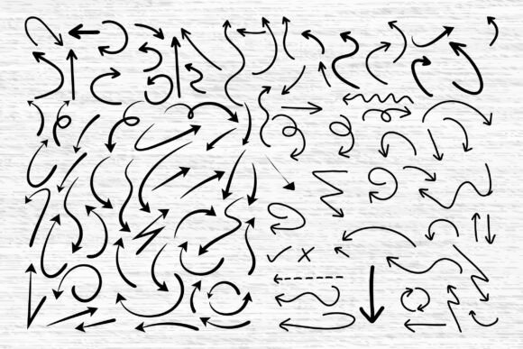 Doodle Arrow SVG Vector | 97 Variations