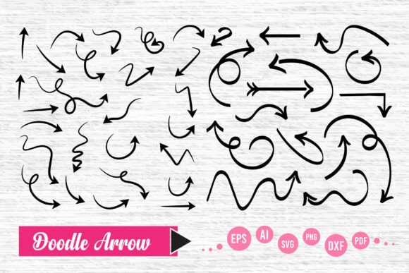 Doodle Arrow Vector | 41 Variations