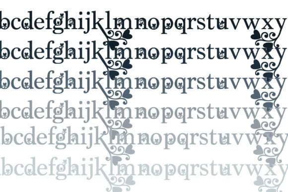 Love Flourish Font PNG with transparent background - Preview 4