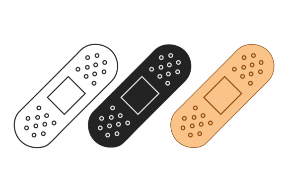 Minimal Bandage Icon Set