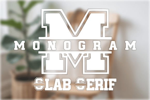 Preview specimen of Monogram Slab Serif decorative font