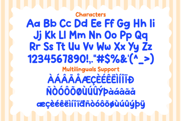 Morning Croissant Font PNG with transparent background - Preview 6