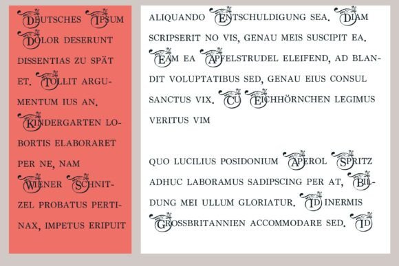 Passionate Monogram Font PNG with transparent background - Preview 4