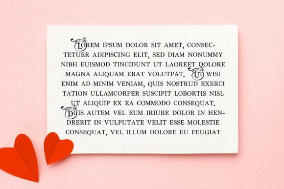 Passionate Monogram Font PNG with transparent background - Preview 5