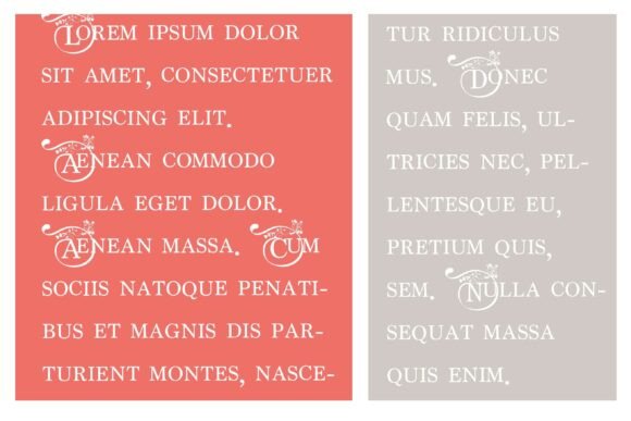 Passionate Monogram Font PNG with transparent background - Preview 6