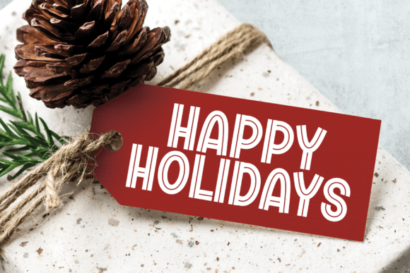 Santa Candy Font PNG with transparent background - Preview 2
