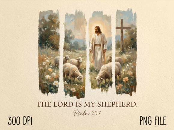 The Lord is My Shepherd Christian PNG