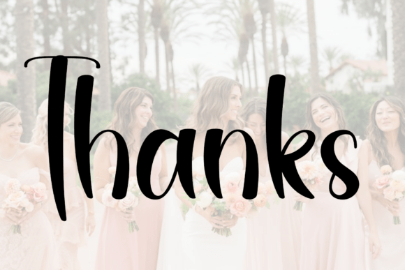 Bridesmaid Font - Preview 5