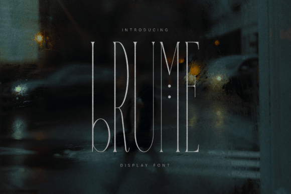 Brume Display Font By vladfedotovv