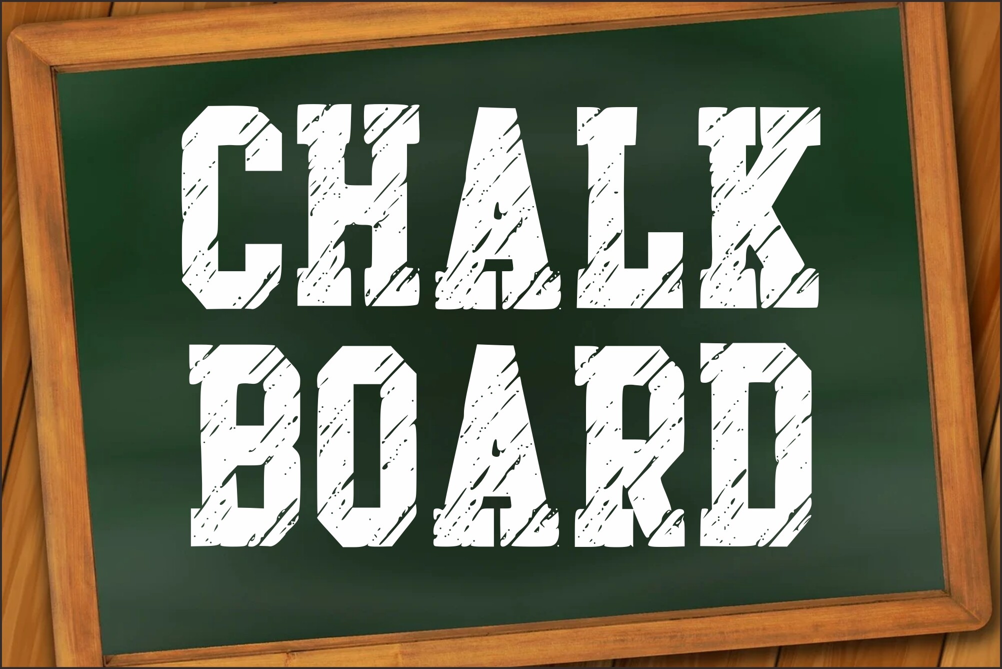 Chalk Board preview - hand-drawn chalk lettering for bulletin boards