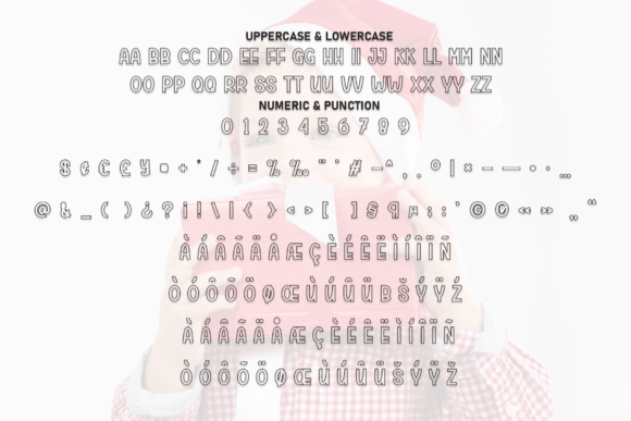 Cute Santa Font - Preview 6