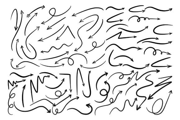 Doodle Arrow Vector | 68 Variations