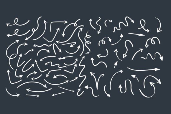 Doodle Arrow Vector | 68 Variations