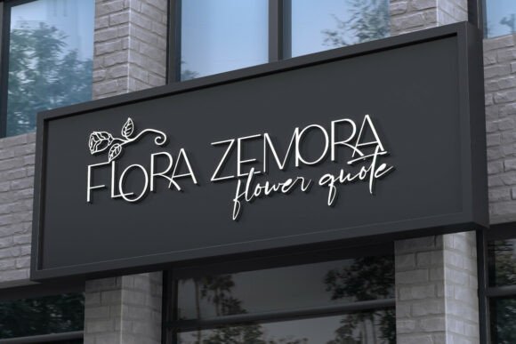 Flora Zemora Font - Preview 1