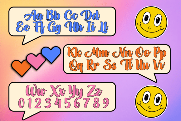 Gatline Hanmoy Font PNG with transparent background - Preview 1