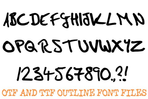 Hand Drawn Marker Font - Preview 1