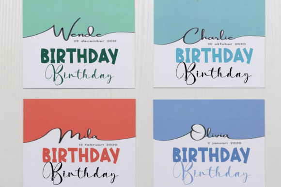 Holiday Journals Font - Preview 1