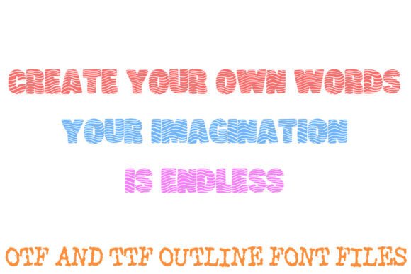 Hypnotic Wavy Font PNG with transparent background - Preview 2