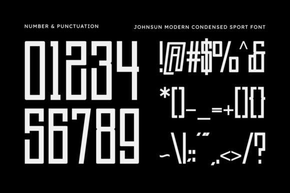 Johnsun Font PNG with transparent background - Preview 2
