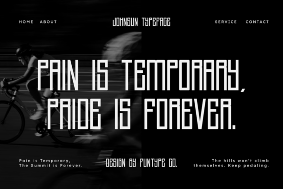 Johnsun Font PNG with transparent background - Preview 3